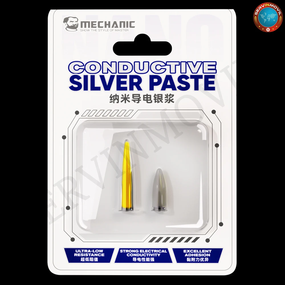 Pasta de plata nano conductora mecánica NANO20 para iPhone, reparación de teléfonos Android, reparación de circuito de pantalla Flexible, ITO Silver