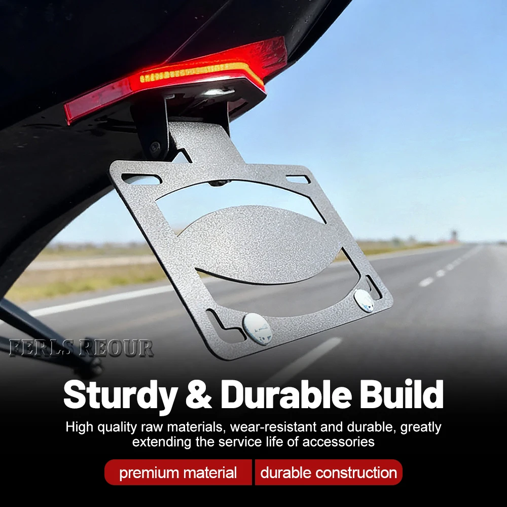 Motorcycle LED Tail Light Tidy Kit for BMW S1000RR 2019-2025, License Plate Bracket, Direct Fit Fender Eliminator