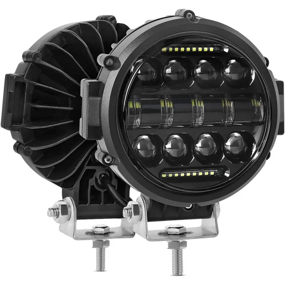 

60W LED Light Bar Combo - Flood & Spot Beams, 2PC Off-Road Lights, Suitable for Trucks, SUVs, ATVs, and UTVs