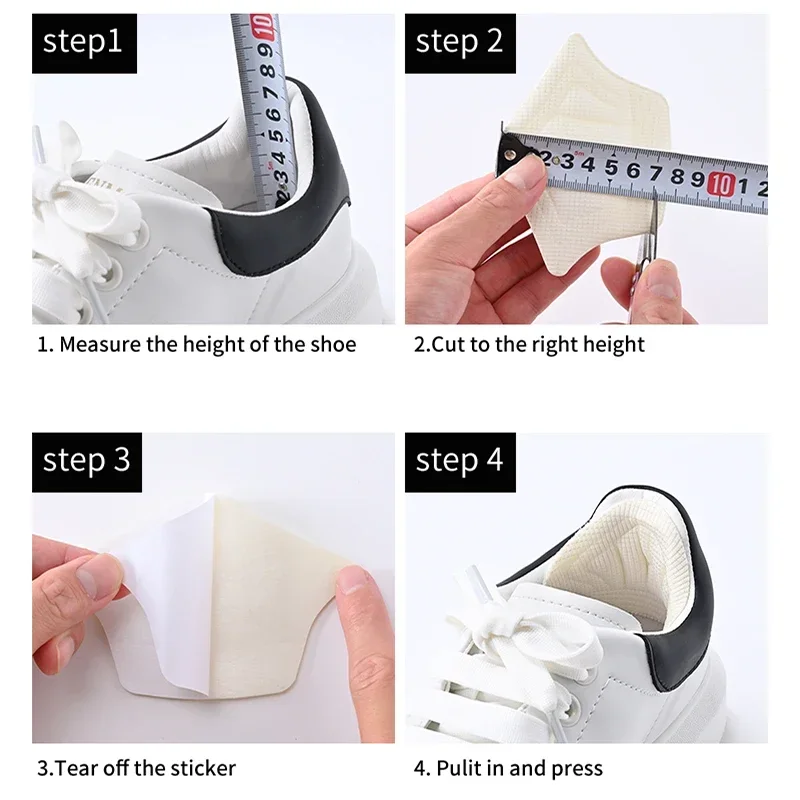 3pair/6pcs Insoles Patch Heel Pads for Sport Shoes Back Sticker Adjustable Size Antiwear Feet Pad Cushion Insert Insole Inserts image 6