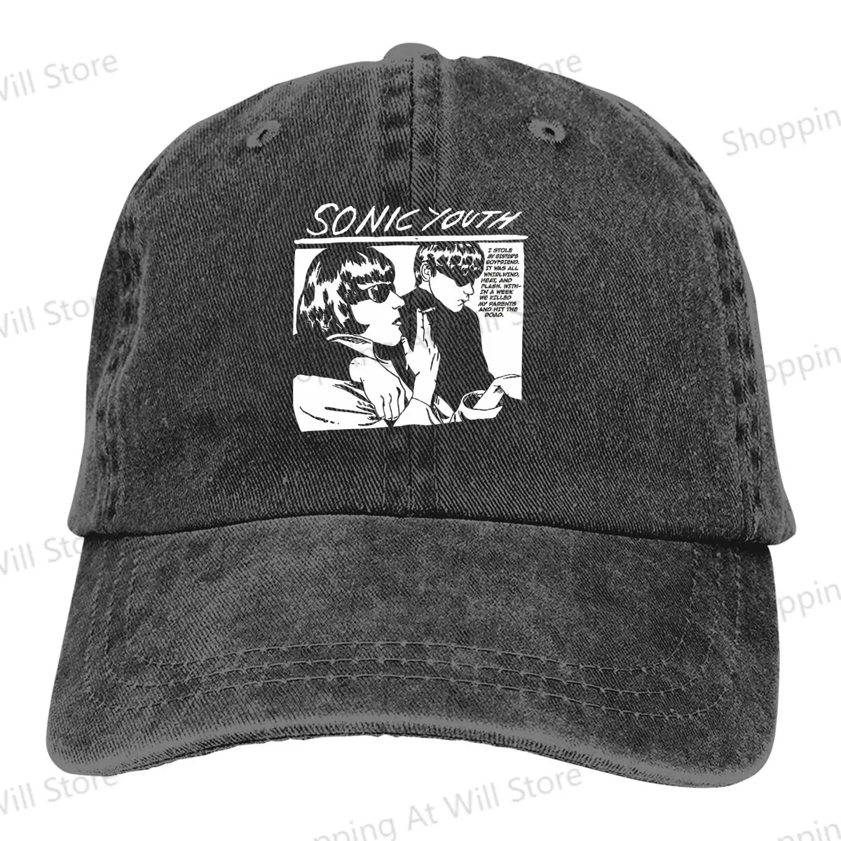 sonic youth Summer sun hat Unisex Music Band Humorous Cowboy HatsAdjustable Creative Gift