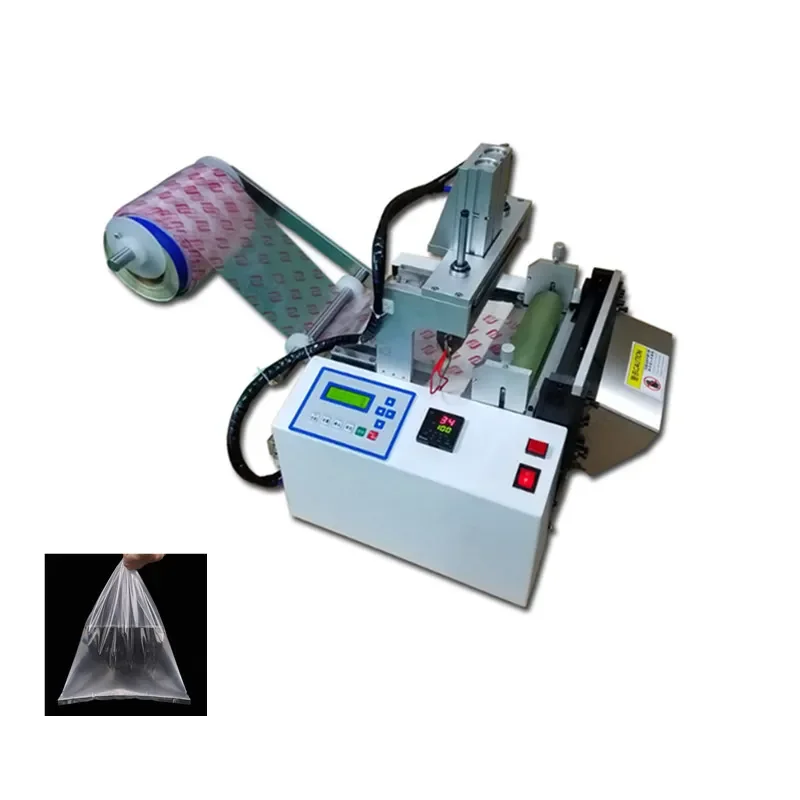 Automatic Heat Sealing Cold Cutting Bag Making Machine for PE PP Small Plastic Flat Bags China Wholesale