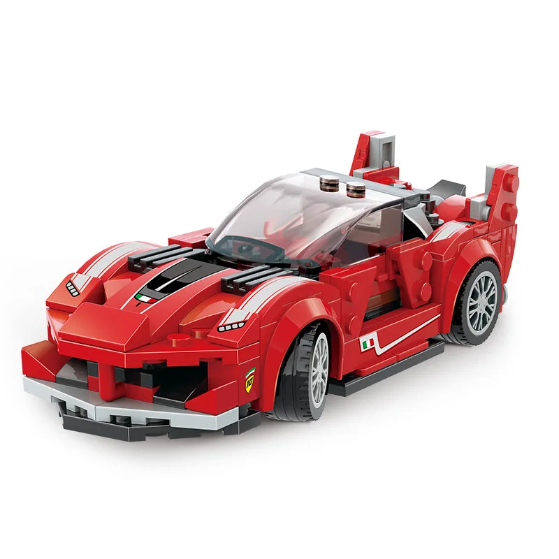 Speed Champion Italia Horse FXX K Supercar Building Block Super Sport Car Vehicle Bricks Educational Toys Collection For Gifts