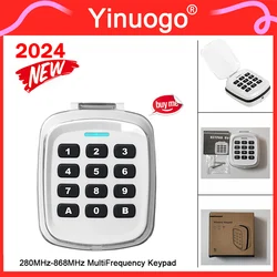 Wireless Keypad Garage Door Remote Control 4 in 1 280-868MHz MultiFrequency Gate Remote Control Garage Door Opener Transmitter