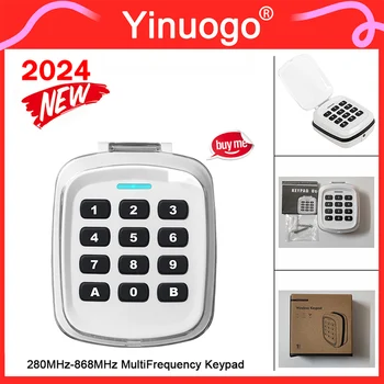 Kablosuz Tuş Takımı Garaj Kapısı Uzaktan Kumandası 4'ü 1 arada 280-868MHz Çok Frekanslı Kapı Uzaktan Kumanda Garaj Kapısı Açıcı Verici