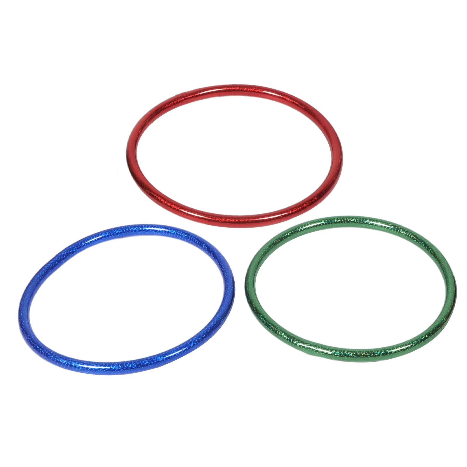 3 Stuks Kleurrijke Plastic Hoops 11.79 Inch Glittery Fitness Cirkel Ringen Voor Kinderspeeltuin Sport Agility Training Tieners