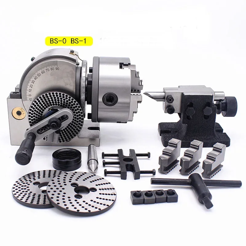 Semi-universal dividing head BS-0 BS-1BS-2-J-8 With 3-jaw chuck Milling machine divding head