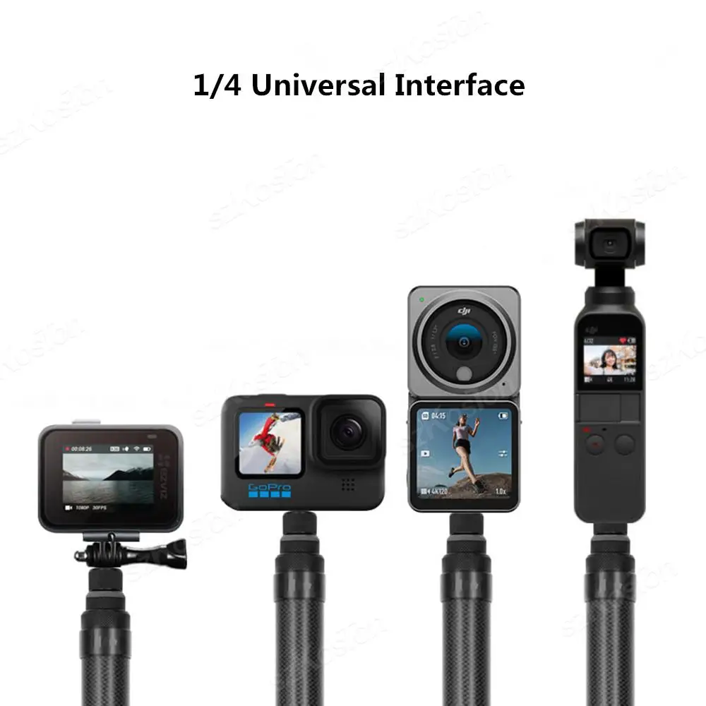 Selfie Stick for Insta 360 X4 X3 X5 Bullet Time Rotating Handle Tripod For Go Pro 13 12 DJI Action 6 5 4 Aluminium Accessories