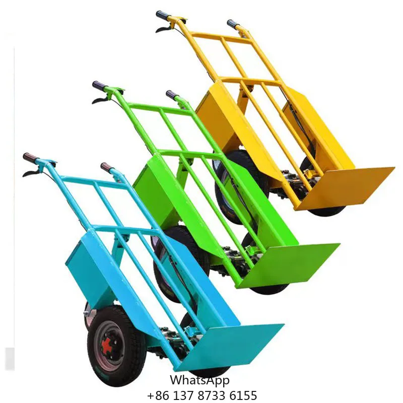 Small Dump Battery Powered Electric Transfer Truck Cart Hand Push Cart Mountain Transport Vehicle Mountain Transport Vehicle
