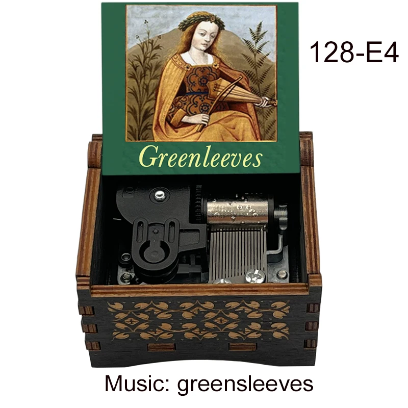 wind up music box English folk song Greensleeves Music mechanical Gifts for friends Christmas party Accessories new year gift