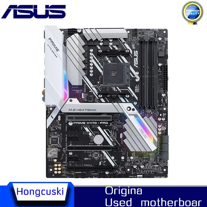 For AMD X470 64G AM4 For ASUS PRIME X470-PRO Motherboard Socket AM4 USB3.0 SATA3 Original Desktop Mainboard