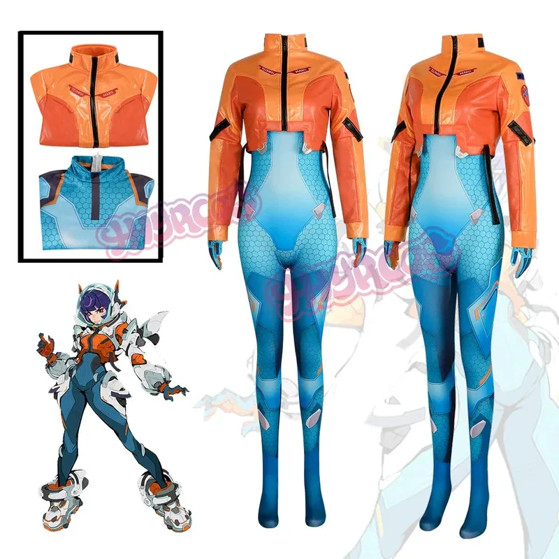 

Game Juno Cosplay Costume Jumpsuit Coat Suit Fullset Support Hero Clothes Halloween Carnival Outfit Juno Teo Minh Women Men Girl