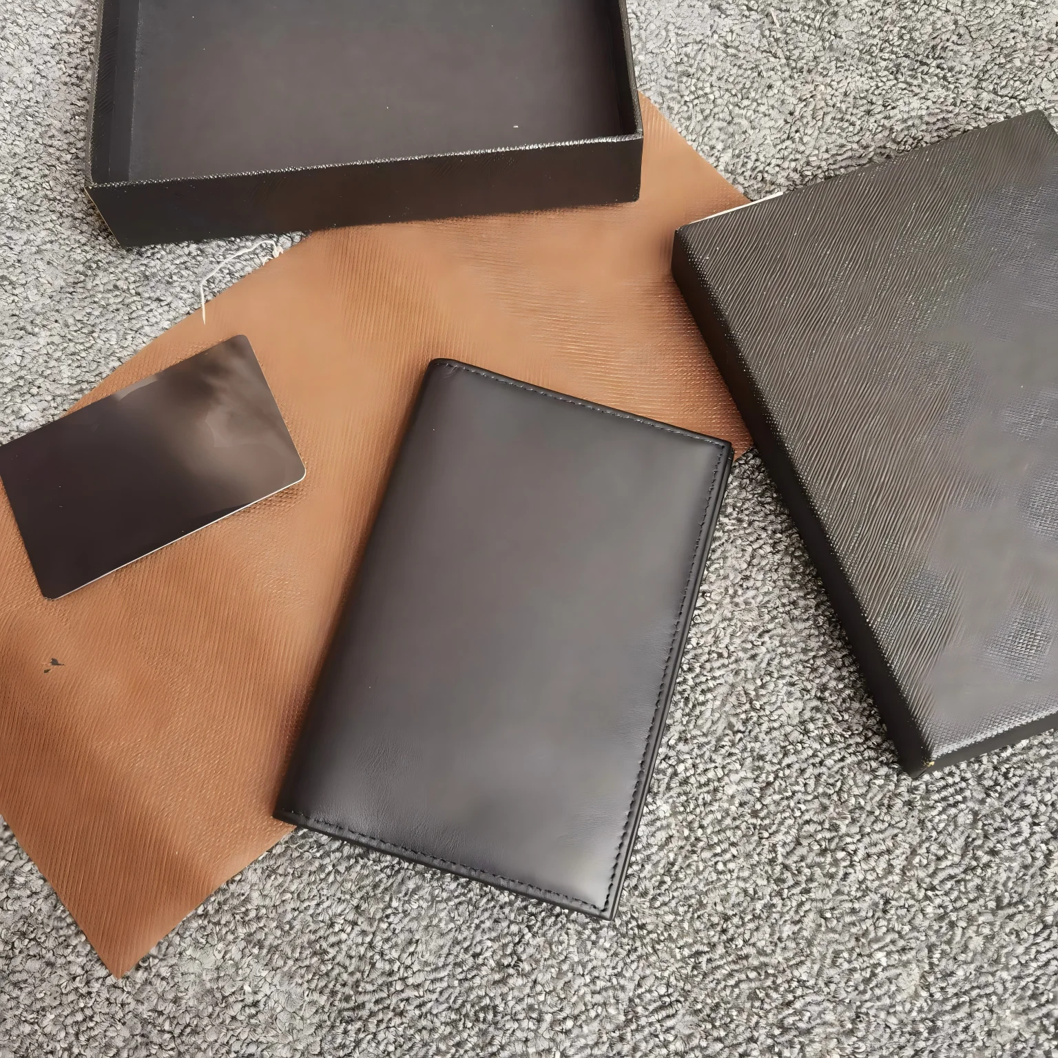 Passport holder  Men's Leather Card Holder & Passport Cover, Genuine Cowhide Travel Wallet High Quality