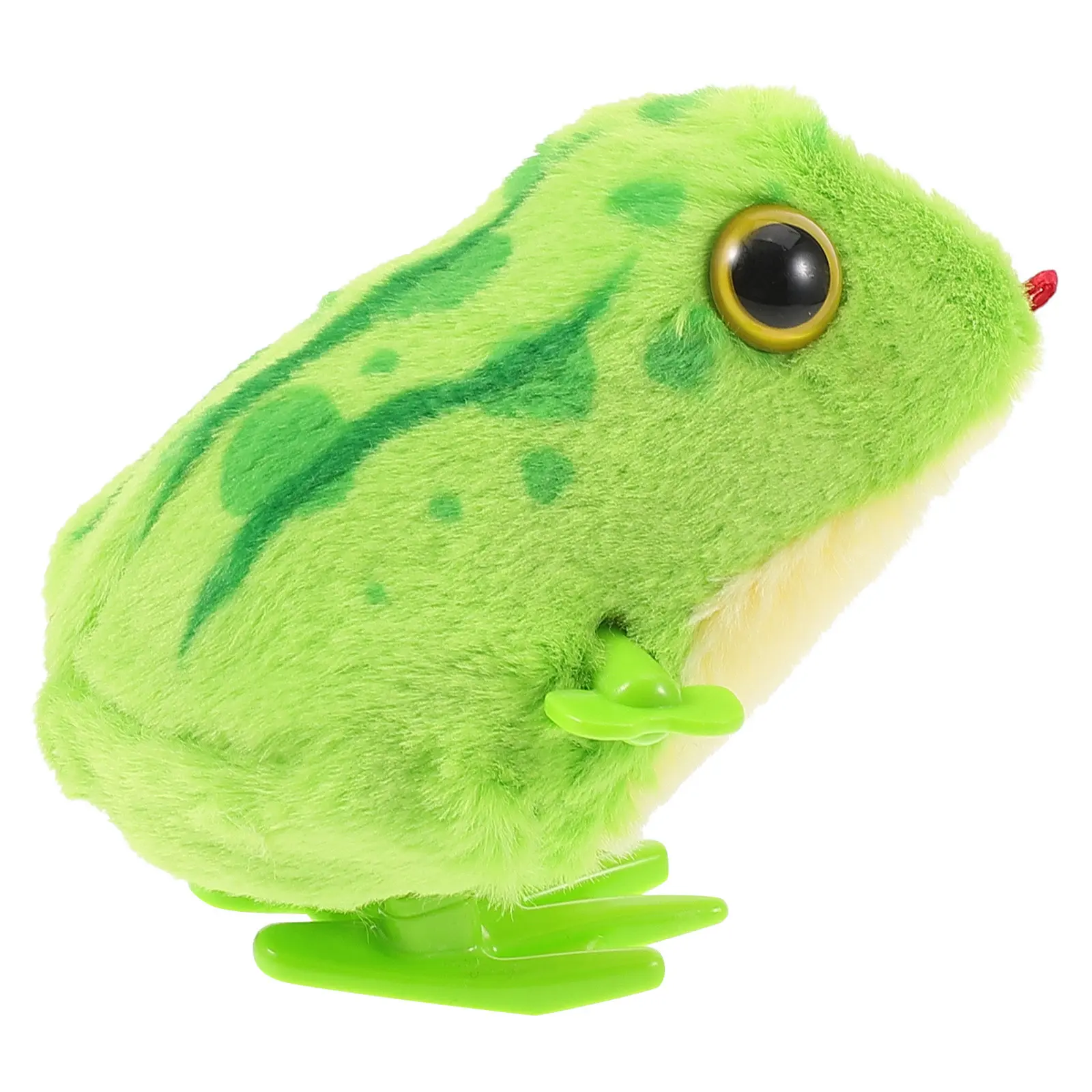 Wind-Up Frog Animal Plaything for Infants Crawling Development Head-Lifting Exercise Jumping Movement Educational Baby