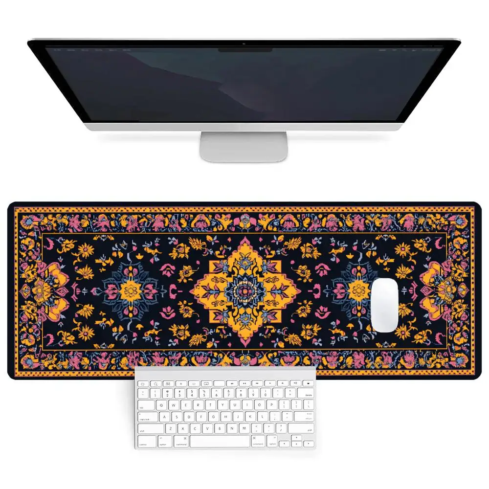 

Persian Carpet Mouse Pad Gaming Desk Accessories XL Computer New Large Mousepads XXL Natural Rubber Anti-Slip Soft Keyboard Mat