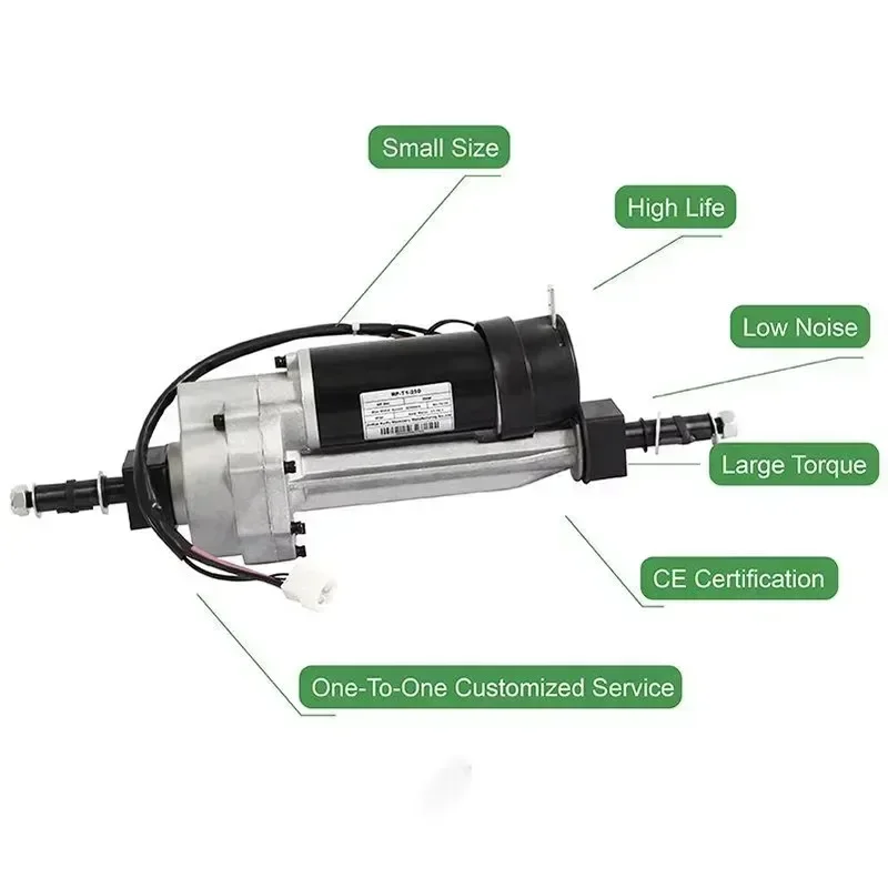 Hot sales 500W Permanent Magnet Brushed Electric Transaxle Electric Motor Smart AGV Transaxle with Electromagnetic Brake
