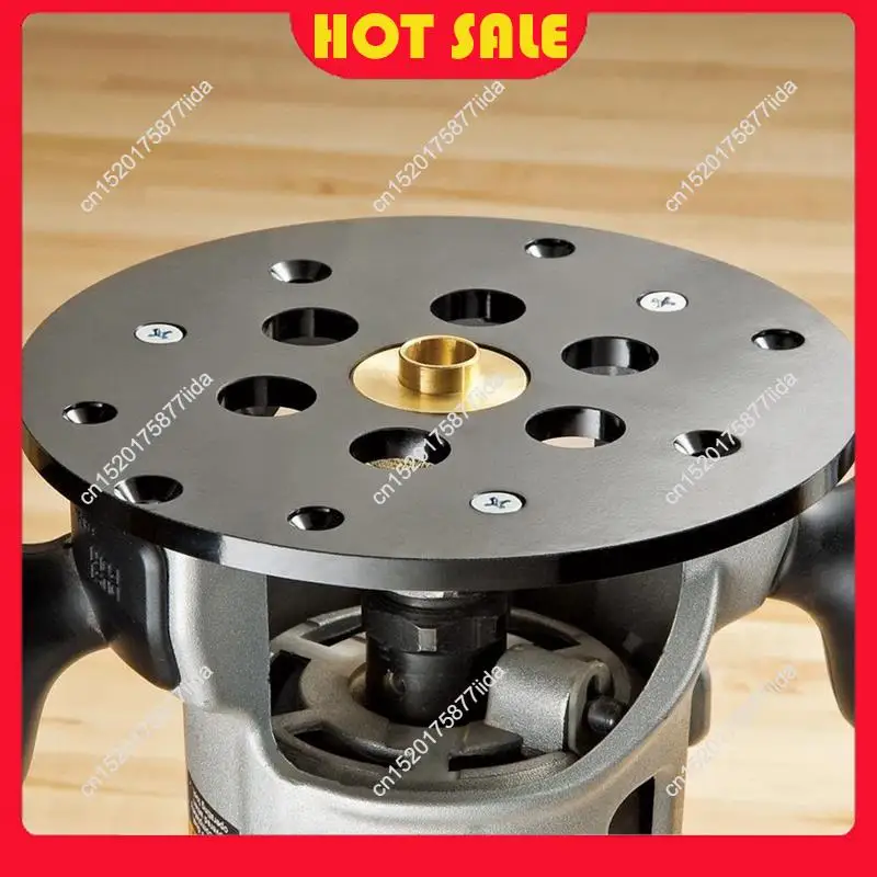 Hot Deal-Guide Bushing Router Plate Router Plate Features 1-1/4Inch Center Opening To Accept Guide Bushings-Router Guide Plate