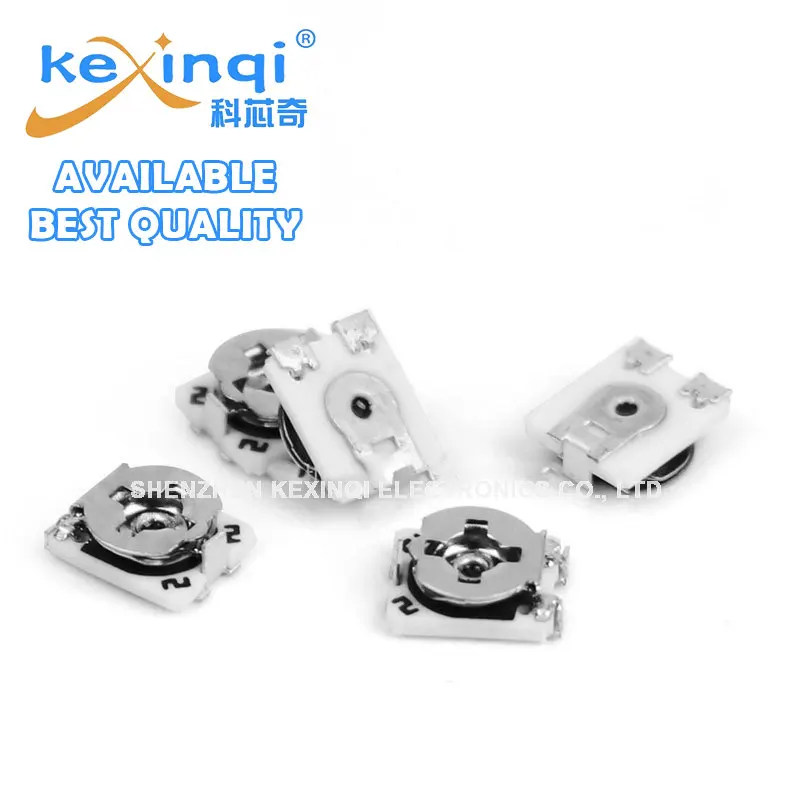 20 stücke 3*3 Trimmer Widerstand Potentiometer Trimpot smd 3 x3 einstellbarer variabler Widerstand 100 500 1k 2k 5k 10k 20k 50k 100k 1m Ohm