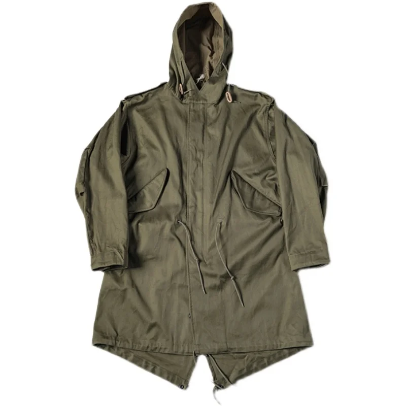 Bronson M-1951 Fishtail Parka Shell Sateen Cotton Army Type M-51 Coat Jacket