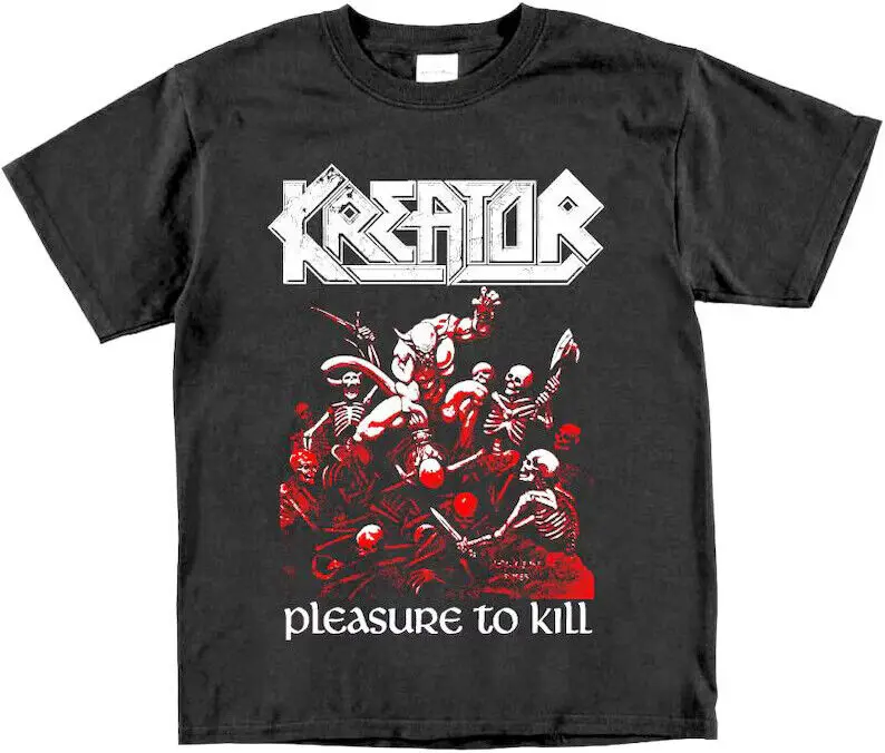 Kreator Pleasure to Kill T Shirt Vintage Thrash Metal Annihilator Onslaught DRI