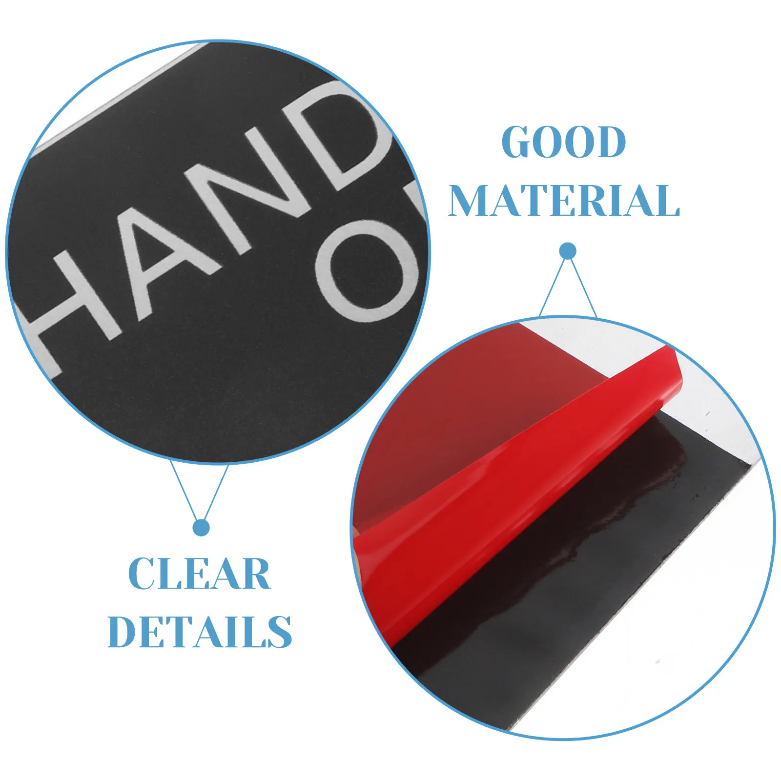 Hand Wash Only Sign Heavy Duty Aluminum Clear Reminder for Offices Factories Schools Public Restrooms Handwashing Stations Sink