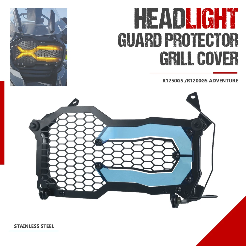 

For BMW R1200GS R1250GS LC Adventure Motorcycle Accessories Headlight Protector Guard Front Head Lamp Grill Protection Cover