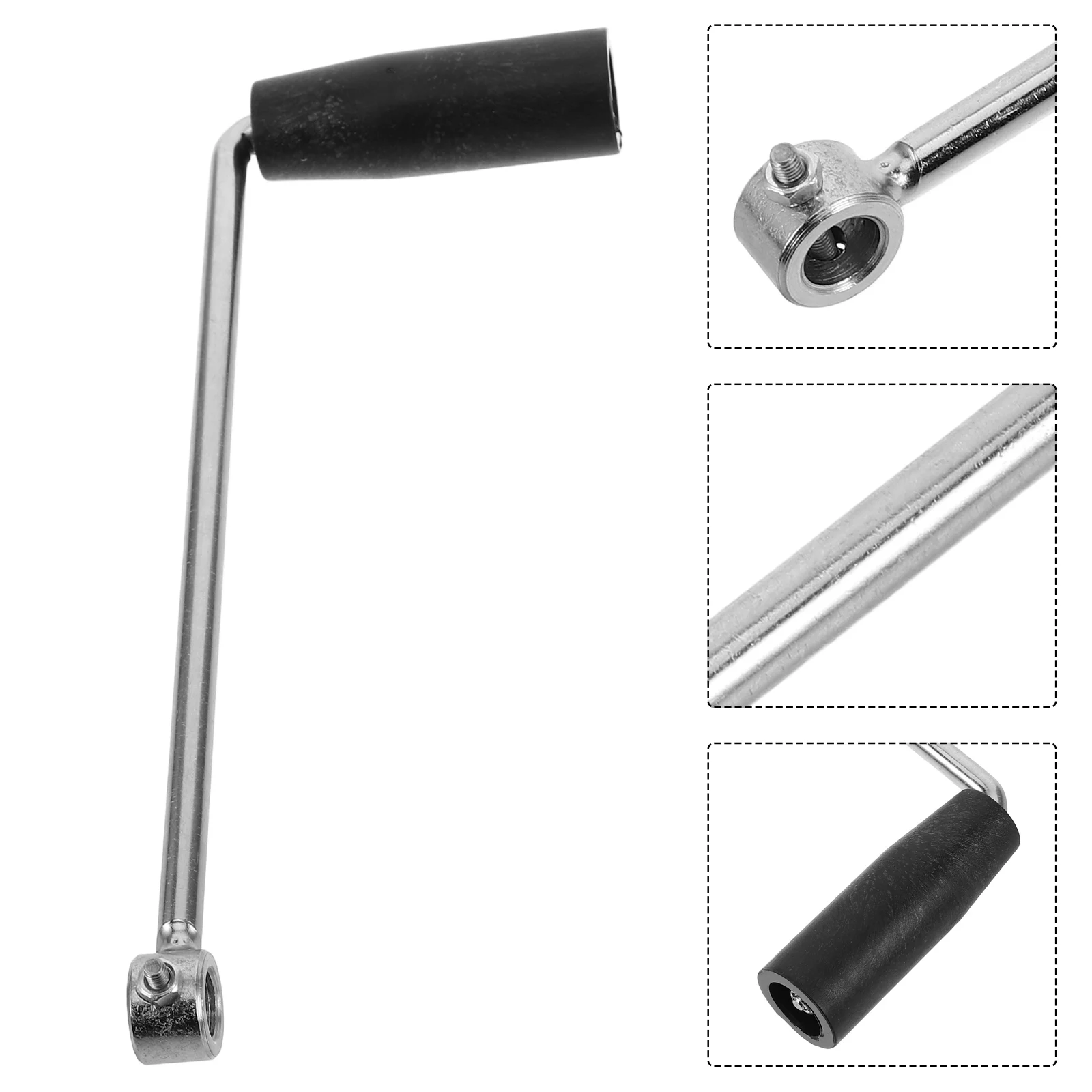 

Hand Handle Replacement Stainless Steel Manual Power Tool Ergonomic Outdoor Emergency Use Compatible Multifunctional