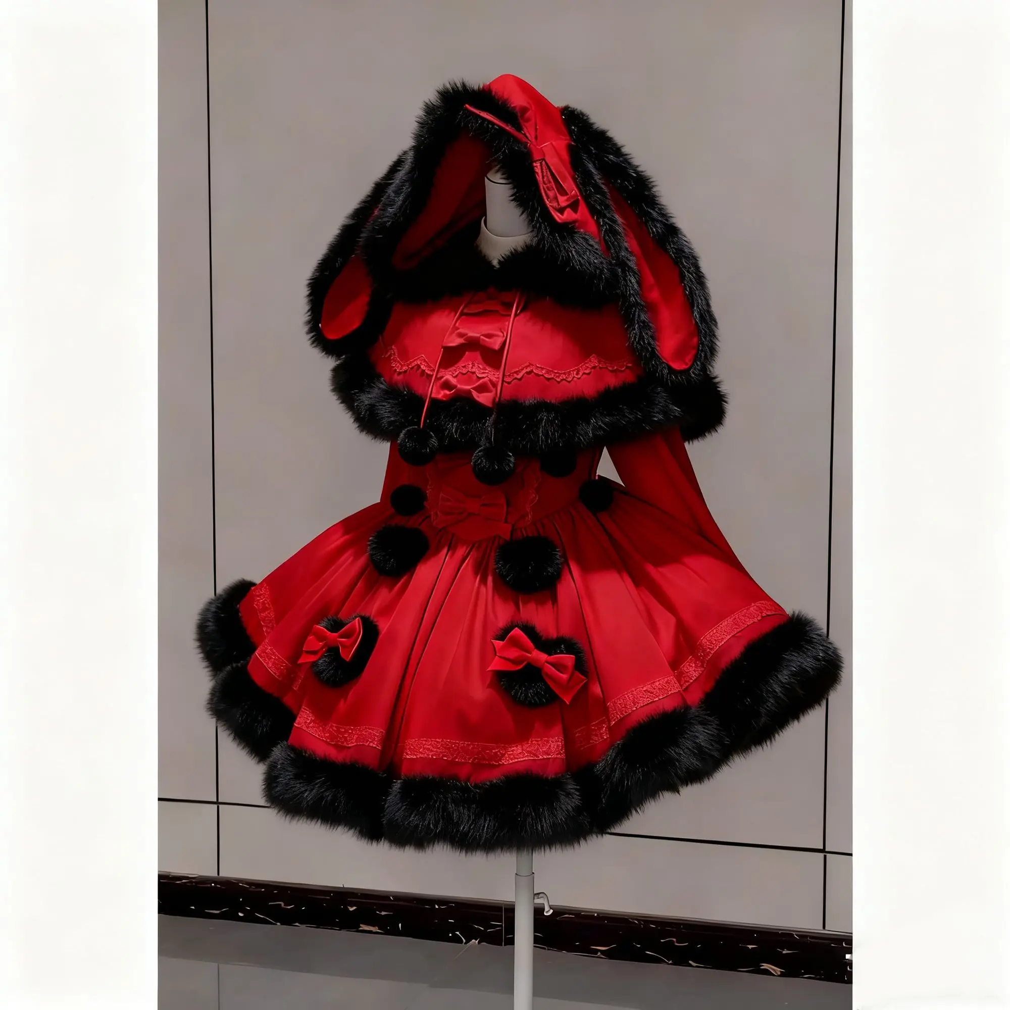 

Japan New Year Limited Winter Atmosphere Festival Cloak Set Lolita 2026 New