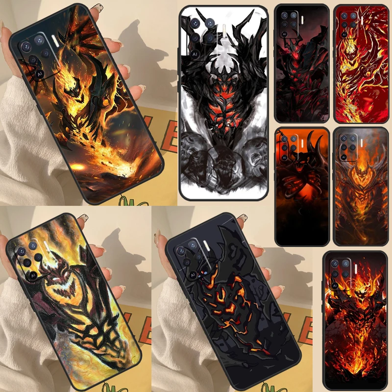 Shadow Fiend Dota 2 Case For OPPO A57S A54 S A16 A76 A96 A5 A9 A31 A53 A15 A52 A72 A91 A74 A94 A17 A57 A77 Cover