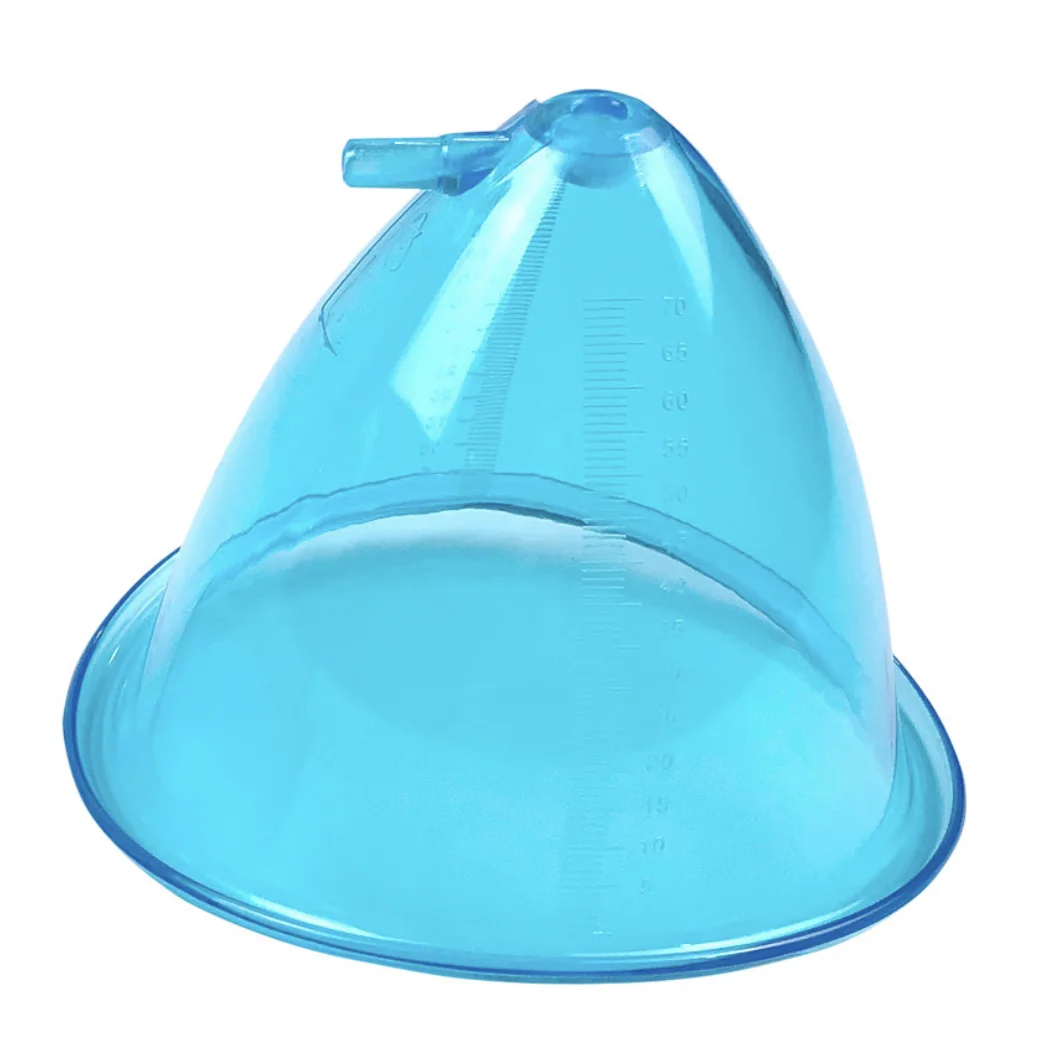 21cm/18cm Big Size Blue Vacuum Pump Cupping For Breast Buttock Enhancer Hip Lift Chest Enlargement Suction Cup Breast Massage