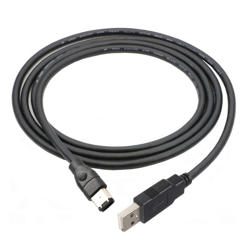 Firewire Connector IEEE 1394 Firewire 6 Pin Connector Male Naar USB 2.0 Male Adapter Converter Kabel Koord 1.8 m/3/4.5 m