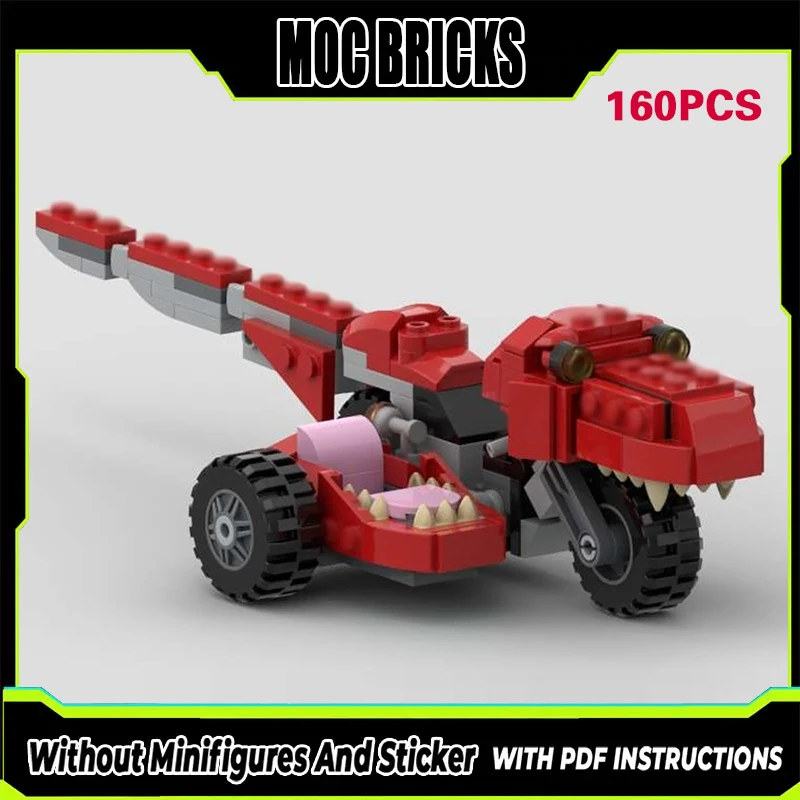 

Speed Racing Car Model MOC Building Bricks Three Wheeler Motorbike Modular Technology Gifts Holiday Assemble Children Toys Suit