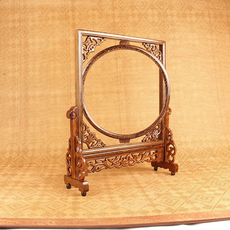 Mahogany table screen solid wood picture frame Living room picture frame screen mounted calligraphy and painting picture frame