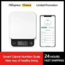 5kg/0.1g/1g Smart Kitchen Scales Nutrition Scale Smart Food Calories Scale Cook Bake Digital Scale with Nutrition Calculator APP