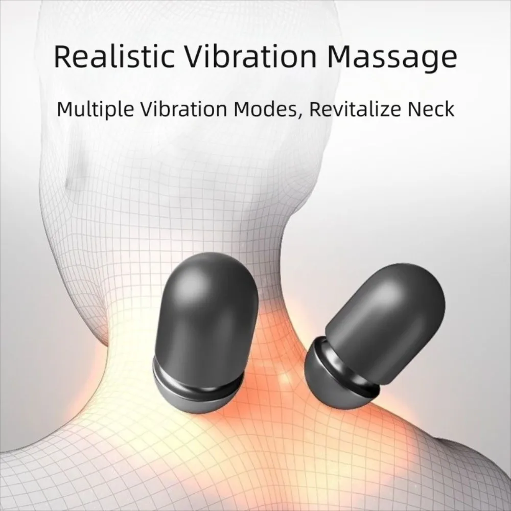 Memory Foam Electric Cervical Massager Traction Relax Sleeping Hot Compress Vibration Cervical Pillow Neck Guard Pillow