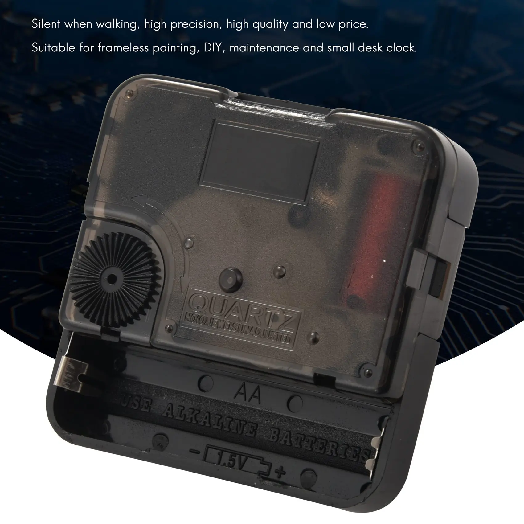 معظم DIY ساعة الملمس المعدني الإبداعية ساعة الحائط الرجعية ساعة الحائط حركة الملحقات #4