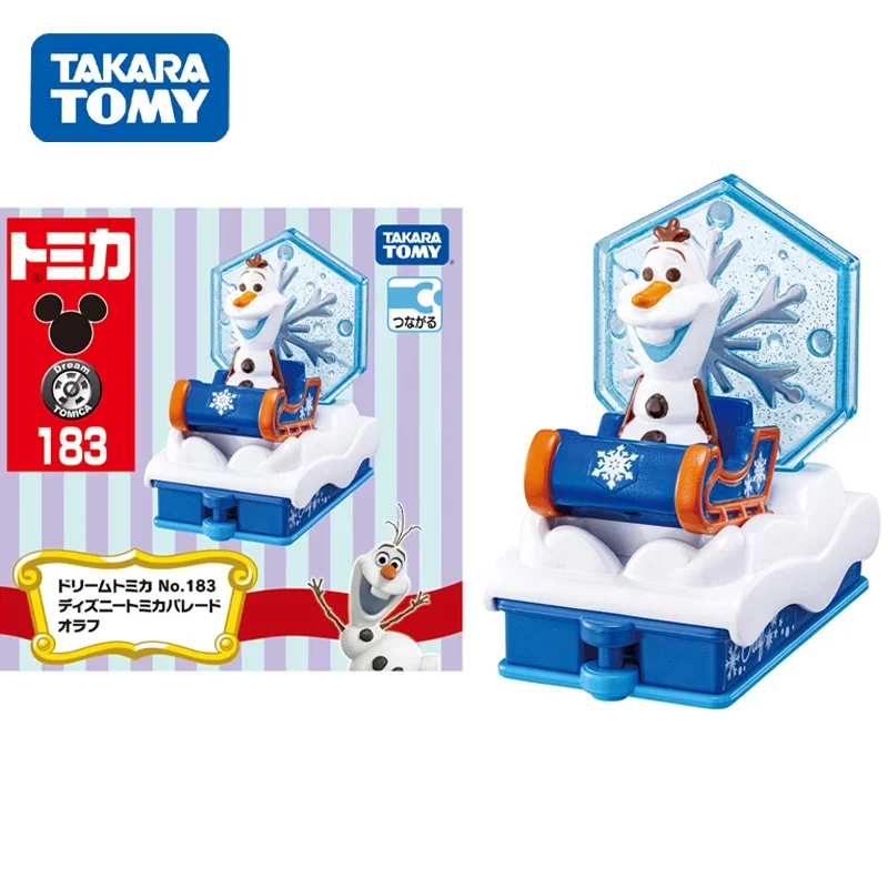 

TAKARA TOMY Dream Tomica NO.183 Disney Tomica Parade Olaf Alloy Car Model Miniature Toy Gifts for Children