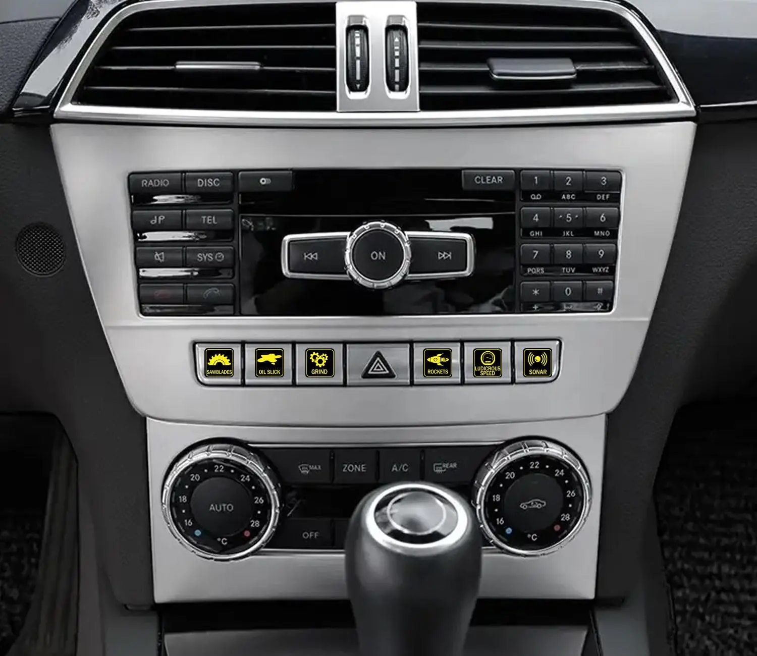 Car Unused Button Stickers Control Dash Button Stickers Interior Dash Rocker Console Switch Decals 15 Designs 30Pcs