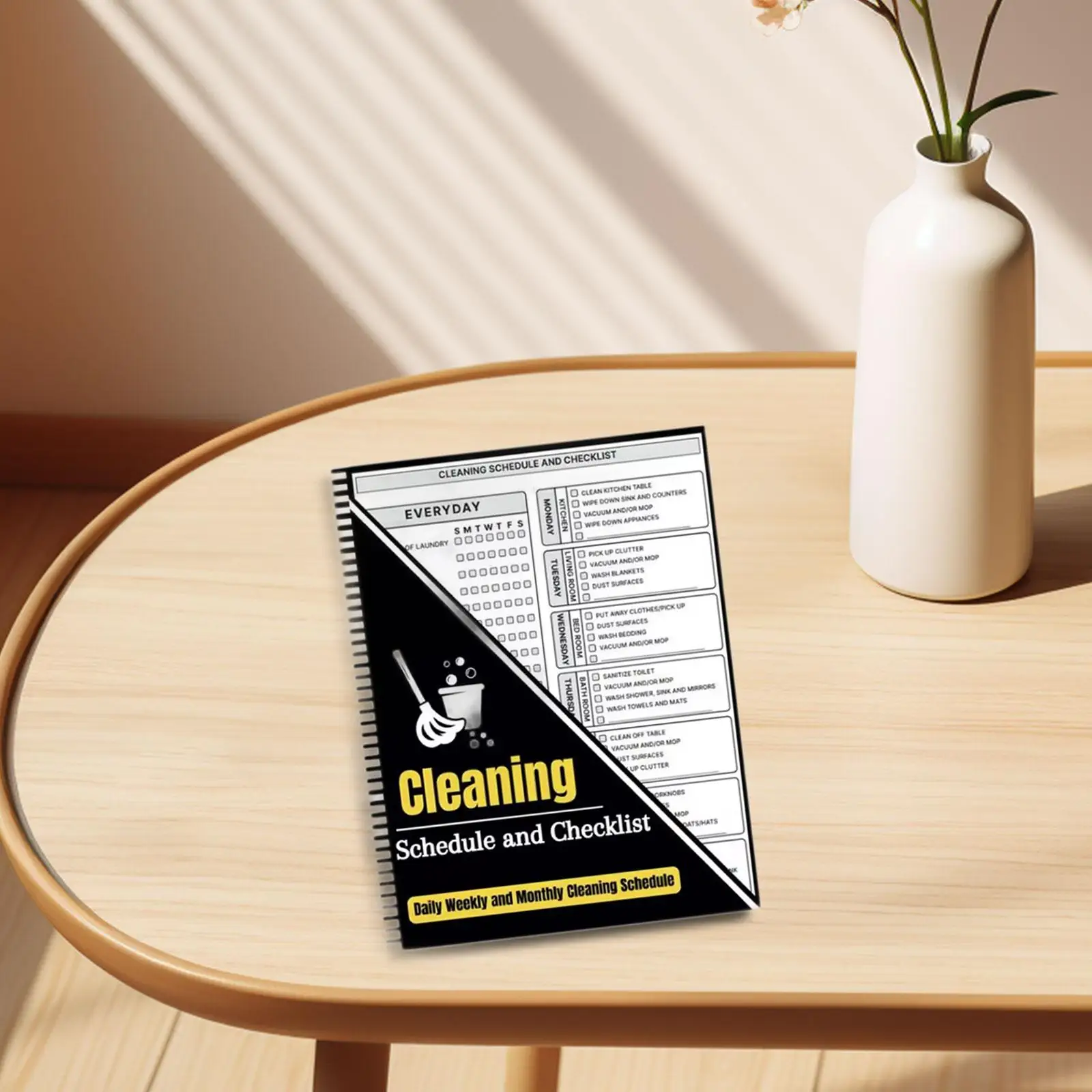 Cleaning Checklist Notebook Cleaning Planner Multifunctional Convenient for