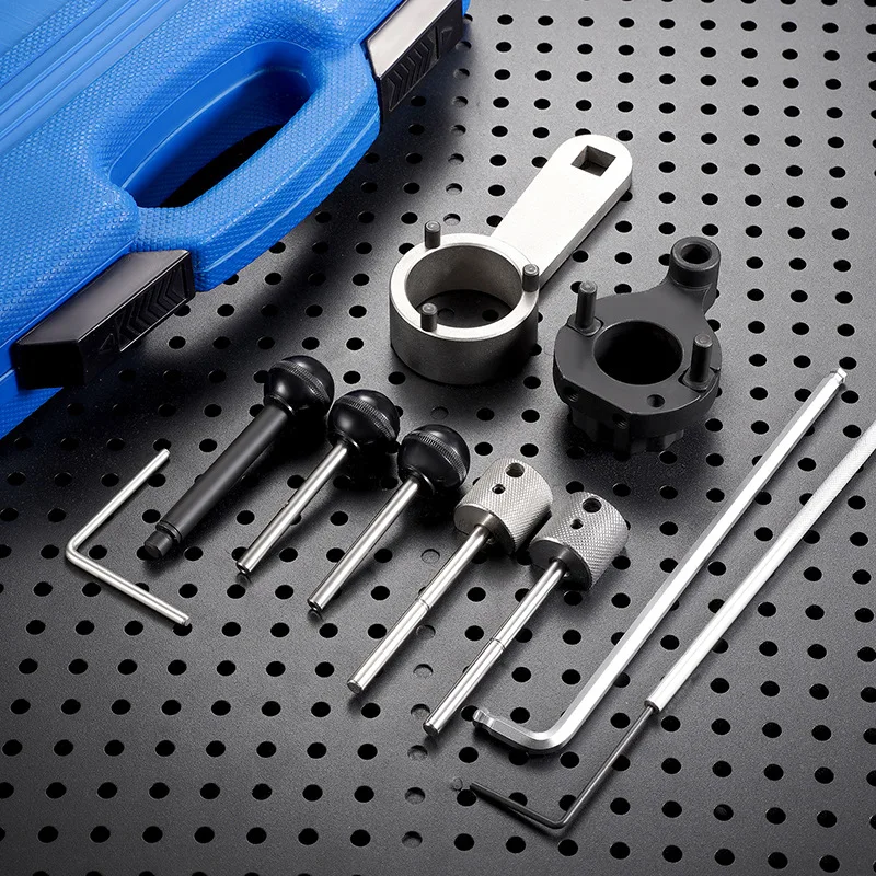 10PCS Camshaft Timing Belt Tool Kit,Engine Timing Camshaft Locking Tool Kit Compatible VAG Audi Skoda 1.6 2.0 TDI Diesel Engine