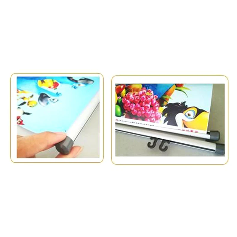 [H]Poster Rod Clip Alloy Frame Hangers Scroll Hanger Clips Wall Artwork Decor Painting Hanging Tool
