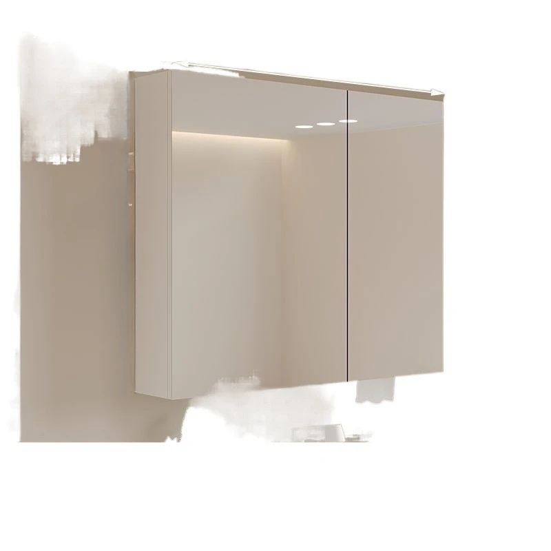 

Solid wood, smart folding hidden mirror, bathroom sliding mirror cabinet