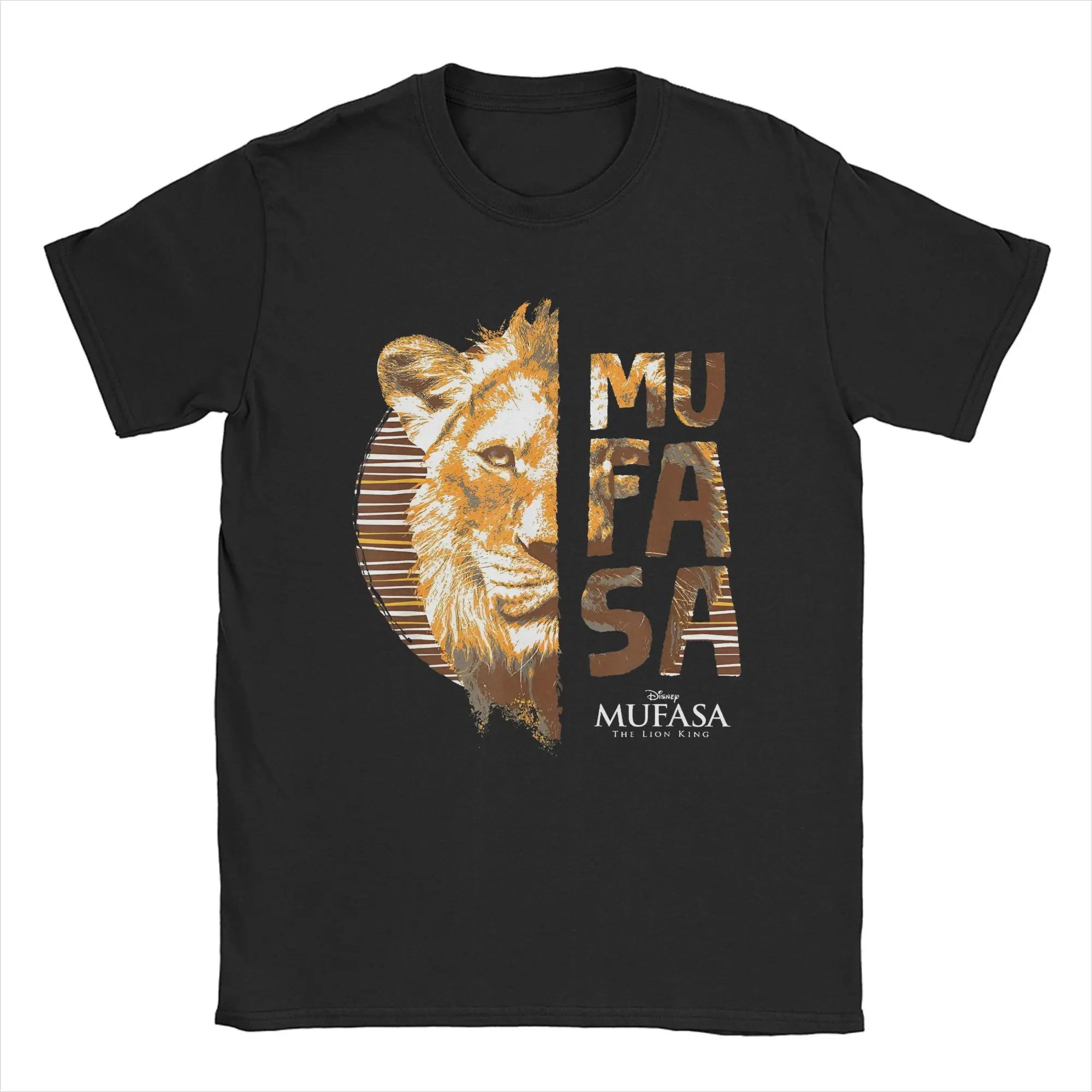 Mufasa The Lion King Movie Sun Art T-Shirt Men Cartoon Casual 100% Cotton Tees O Neck Short Sleeve T Shirt Graphic merchandise