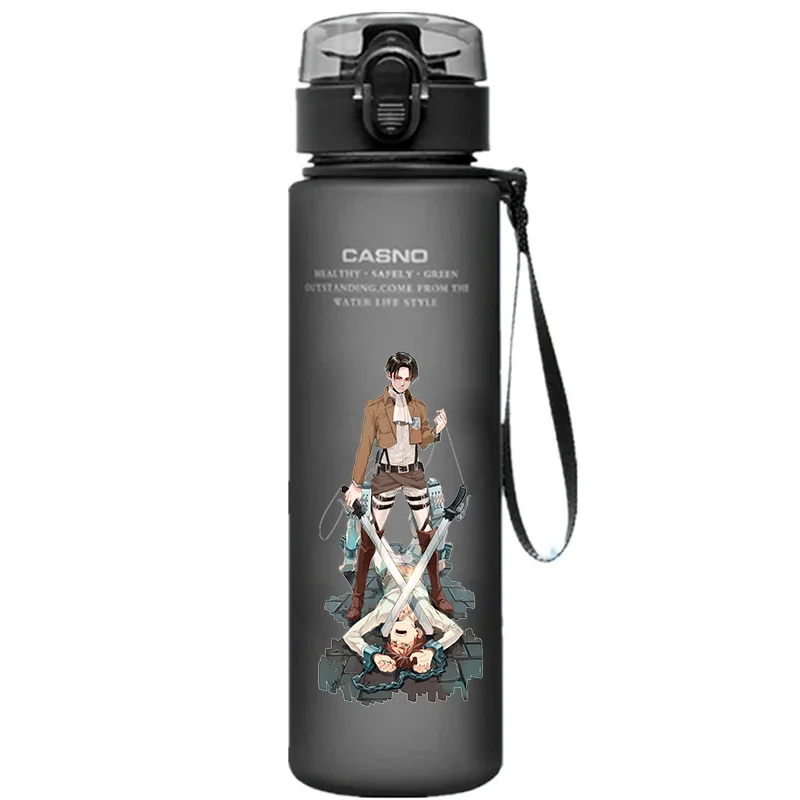 560ml Attack on Titan Water Bottle Large Capacity Drinking Cup Portable Outdoor Sports Water Cup Wing of Liberty Childrens Gifts