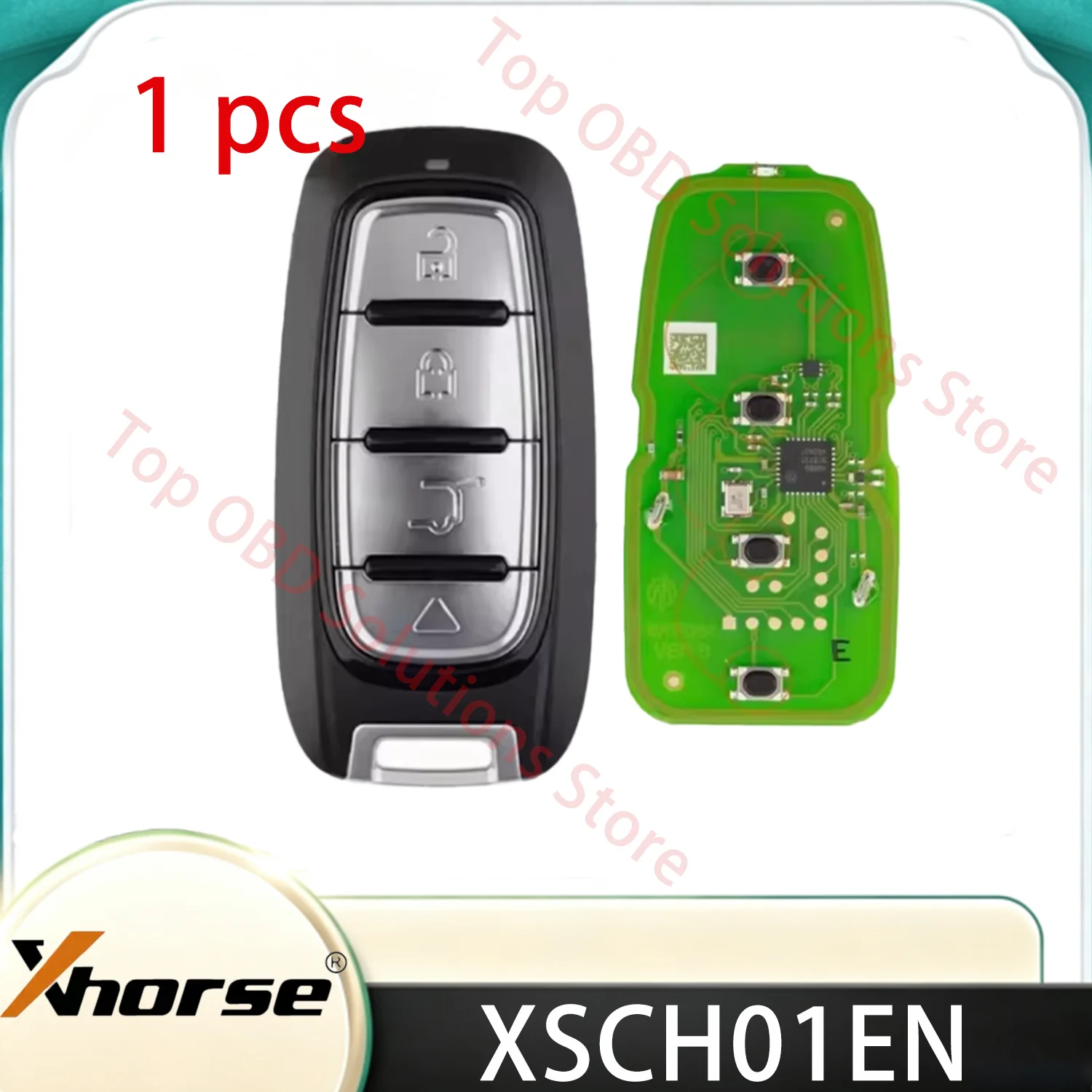 Xhorse XM38 Smart Key for Chrysler Type 4 Buttons Newly Add 8A 4D XSCH01EN Global Version
