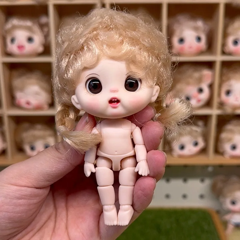 Taotao Maruko With Joints Surprise Body Confused Voxel Body 6.2cm Vinyl Nude Doll Ob11 Makeup Girl Doll Children'S Birthday Gift