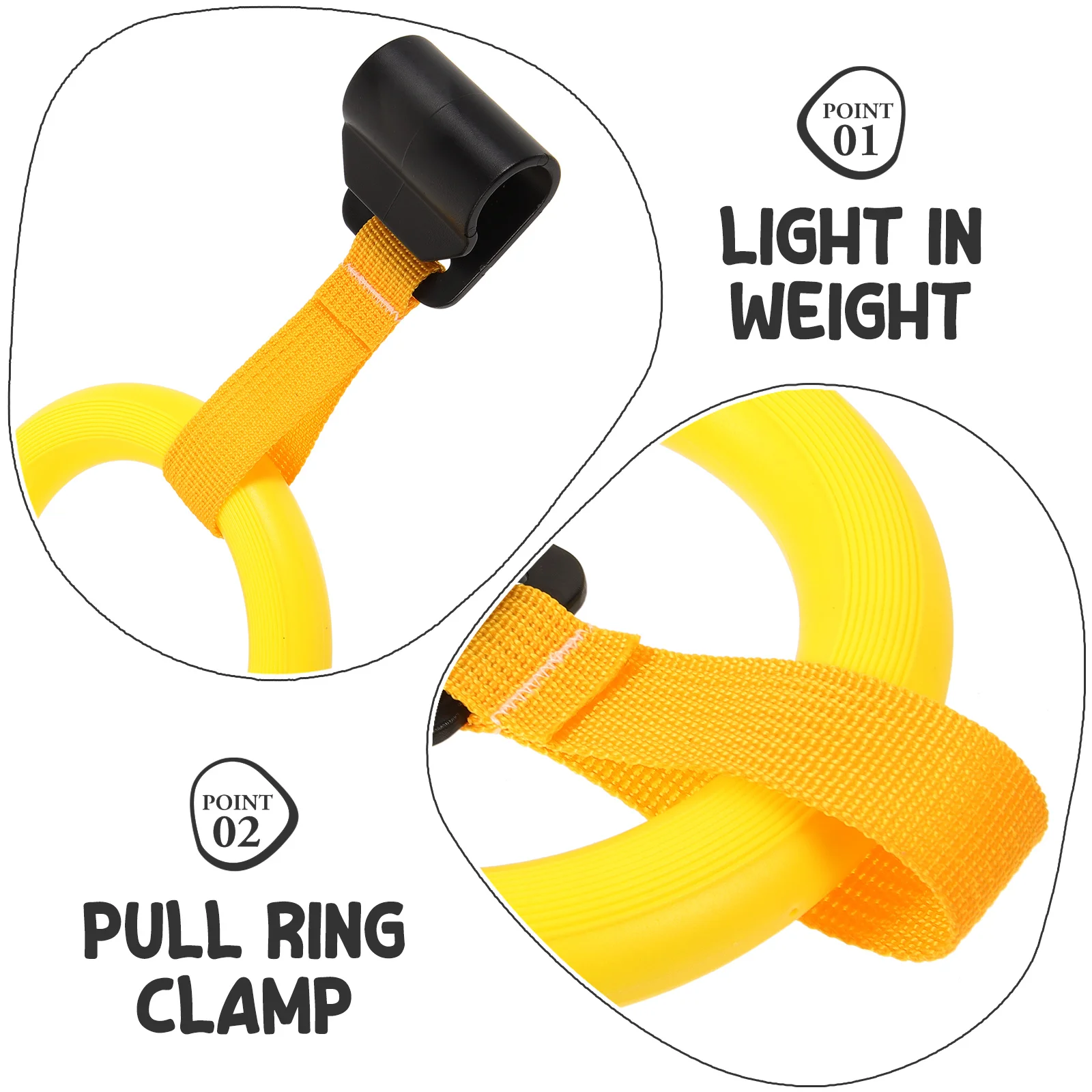 Baby Pull Ring for Standing Walking Yellow Non Adjustable Infant Crib Gym Equipment Nursery Stand Assist Toy Safe Smooth