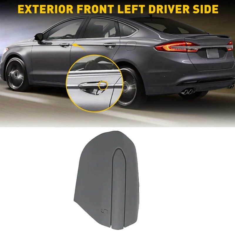 DS7Z-54218A15-DC Car Front Left Door Handle Lock Bezel Cover Replacement Parts For Ford Fusion Edge 2015-2020 Gray