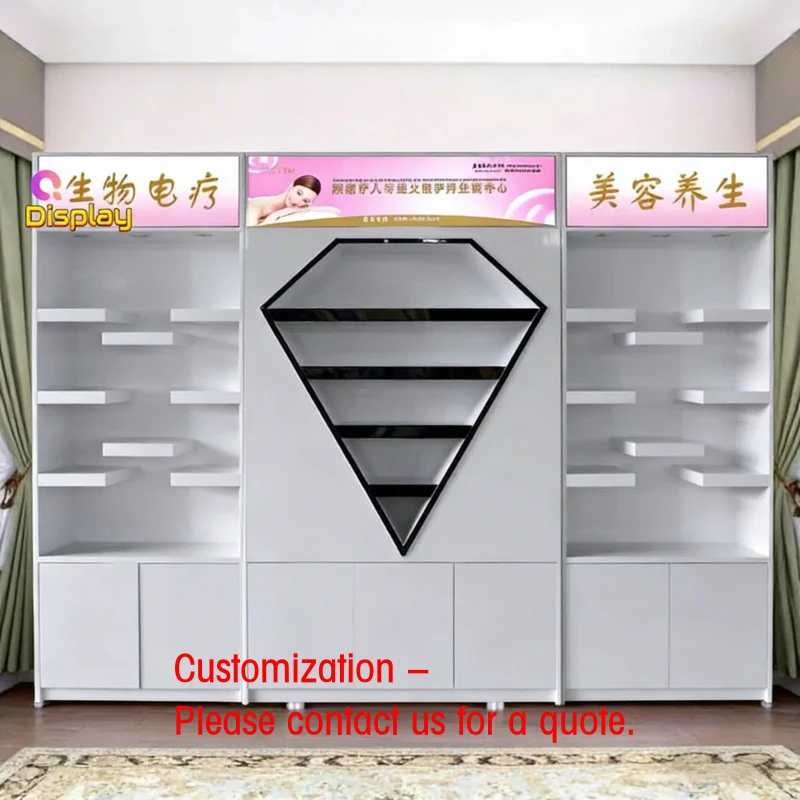 custom.Custom Modern Luxury Stainless Steel Perfume Shop Showcase LED Lights Recyclable High-End Retail Shopping Ma
