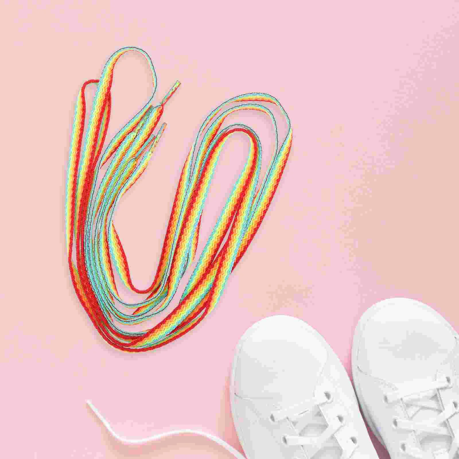 

Rainbow Gradient Laces Shoe for Sneakers Shoelaces Flat Women Kids Sports Strap